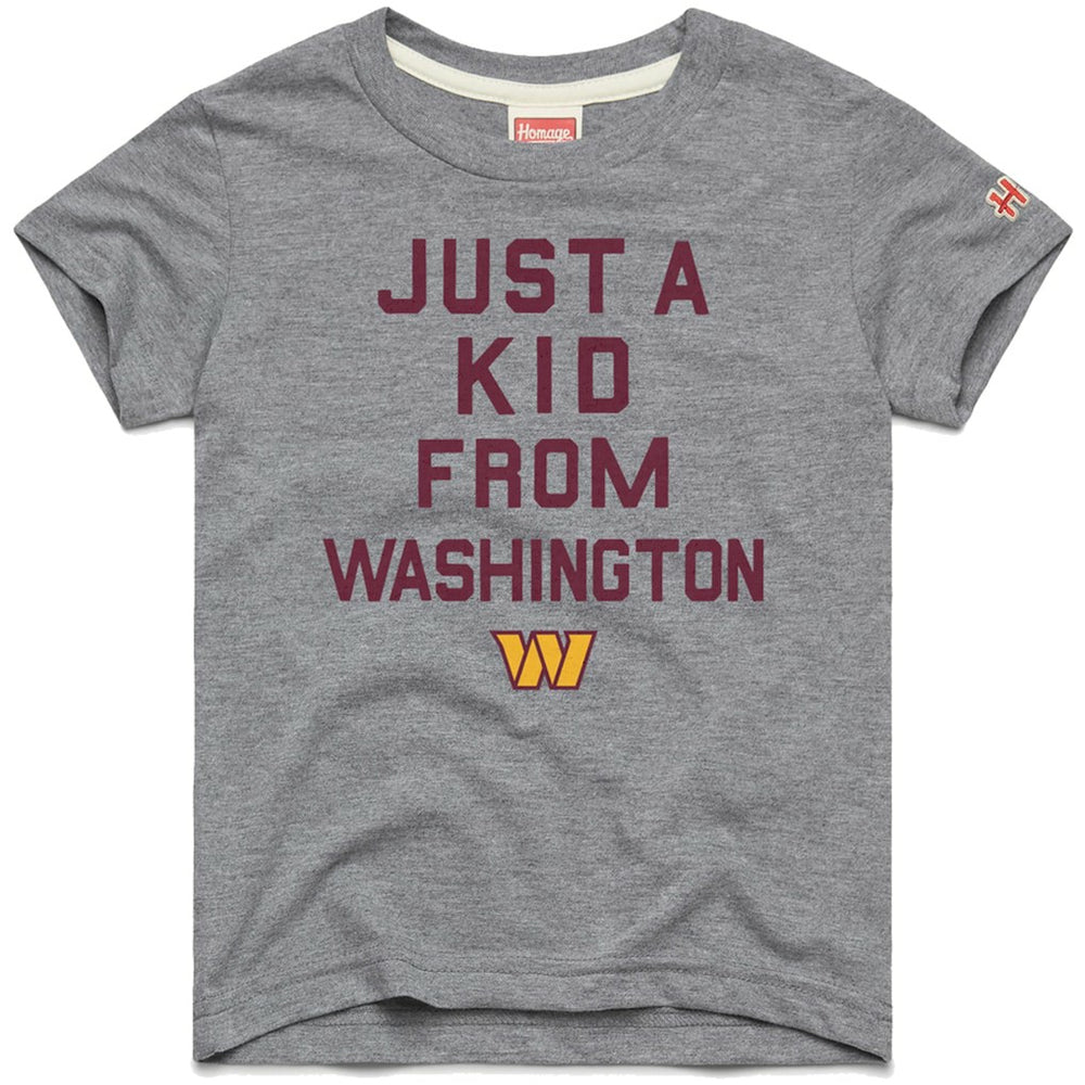 Washington Commanders Homage Youth Just a Kid Tri-Blend T-Shirt - Gray - NFL