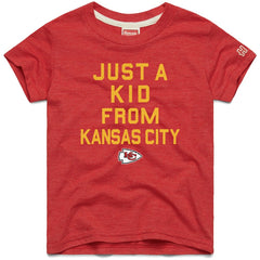 Kansas City Chiefs Homage Youth Just a Kid Tri-Blend T-Shirt - Red - NFL