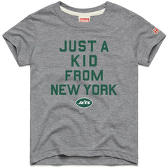 New York Jets Homage Youth Just a Kid Tri-Blend T-Shirt - Gray - NFL