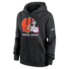 Cleveland Browns Women's 2024 NFL Crucial Catch Club Pullover Hoodie - Black - Nike