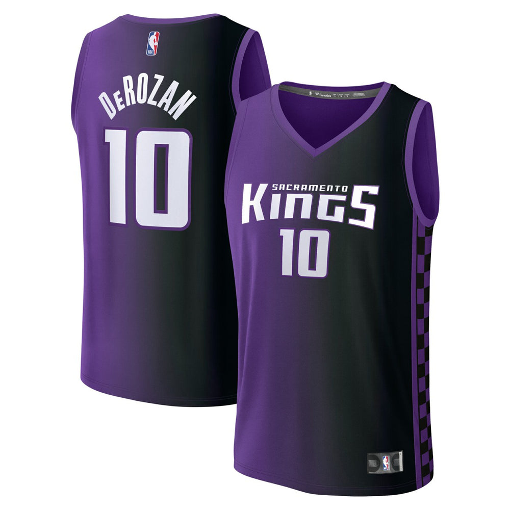 Fanatics DeMar DeRozan Sacramento Kings Fast Break Replica Jersey Statement Edition Purple