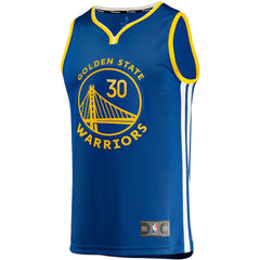 Fanatics Stephen Curry Golden State Warriors Fast Break Replica Jersey Icon Editi- Royal