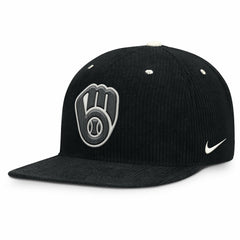 Milwaukee Brewers Nike Pro Corduroy Structured Snapback Hat Online