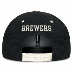 Milwaukee Brewers Nike Pro Corduroy Structured Snapback Hat Online