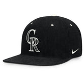 Colorado Rockies Nike Pro Corduroy Structured Snapback Hat Near Me