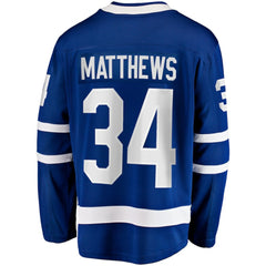 Auston Matthews Toronto Maple Leafs Fanatics Captain Patch Home Breakaway Player Jersey - Blue | Fanatics Clearance