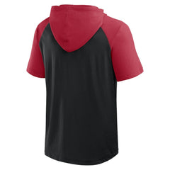 Arizona Diamondbacks Logo Athletic Prime Raglan Short Sleeve Hoodie T-Shirt Outlet