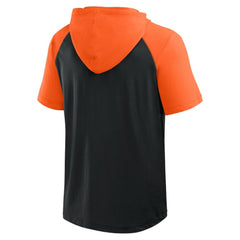 Baltimore Orioles Logo Athletic Prime Raglan Short Sleeve Hoodie T-Shirt Outlet