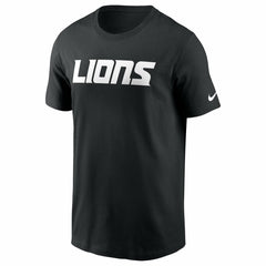 Detroit Lions Primetime Wordmark Essential T-Shirt - Black - Nike