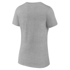 Jacksonville Jaguars Women's Classic Logo V-Neck T-Shirt - Gray - NFL