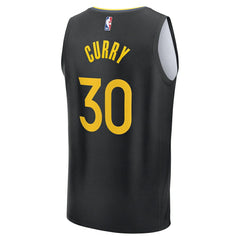 Fanatics Stephen Curry Golden State Warriors Fast Break Replica Player Jersey Statement Editi- Black