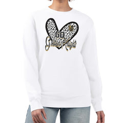 Vegas Golden Knights G-III 4Her by Carl Banks Women's Animal Print Heart Fleece Pullover Sweatshirt - White | NHL online