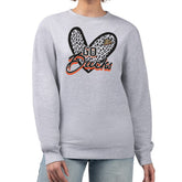 Anaheim Ducks G-III 4Her by Carl Banks Women's Animal Print Heart Fleece Pullover Sweatshirt - Heather Gray | NHL on sale