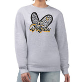 Pittsburgh Penguins G-III 4Her by Carl Banks Women's Animal Print Heart Fleece Pullover Sweatshirt - Heather Gray | NHL discount