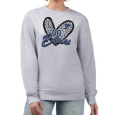 St. Louis Blues G-III 4Her by Carl Banks Women's Animal Print Heart Fleece Pullover Sweatshirt - Heather Gray | NHL sale
