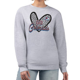 Colorado Avalanche G-III 4Her by Carl Banks Women's Animal Print Heart Fleece Pullover Sweatshirt - Heather Gray | NHL online