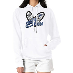 St. Louis Blues G-III 4Her by Carl Banks Women's Animal Print Heart Fleece Pullover Hoodie - White | NHL online