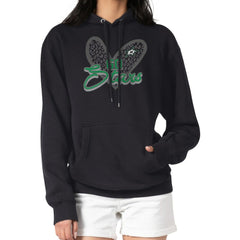 Dallas Stars G-III 4Her by Carl Banks Women's Animal Print Heart Fleece Pullover Hoodie - Black | NHL discount