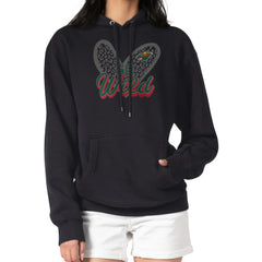 Minnesota Wild G-III 4Her by Carl Banks Women's Animal Print Heart Fleece Pullover Hoodie - Black | NHL discount