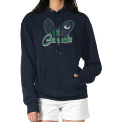 Vancouver Canucks G-III 4Her by Carl Banks Women's Animal Print Heart Fleece Pullover Hoodie - Navy | NHL discount