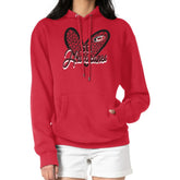 Carolina Hurricanes G-III 4Her by Carl Banks Women's Animal Print Heart Fleece Pullover Hoodie - Red | NHL sale