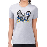 Buffalo Sabres G-III 4Her by Carl Banks Women's Super-Slim Fit Lightweight Animal Print Heart T-Shirt - Heather Gray | NHL online