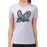 St. Louis Blues G-III 4Her by Carl Banks Women's Super-Slim Fit Lightweight Animal Print Heart T-Shirt - Heather Gray | NHL online