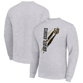 Vegas Golden Knights Starter Color Scratch Pullover Sweatshirt - Heather Gray | NHL Lifestyle