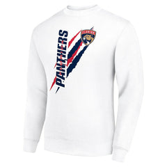 Florida Panthers Starter Color Scratch Pullover Sweatshirt - White | NHL on sale
