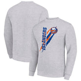 New York Islanders Starter Color Scratch Pullover Sweatshirt - Heather Gray | NHL online