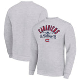 Montreal Canadiens Starter Stick And Puck Logo Fleece Pullover Sweatshirt - Heather Gray | NHL discount