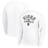 Los Angeles Kings Starter Stick And Puck Logo Fleece Pullover Sweatshirt - White | NHL sale