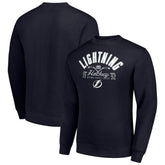 Tampa Bay Lightning Starter Stick And Puck Logo Fleece Pullover Sweatshirt - Navy | NHL Lifestyle
