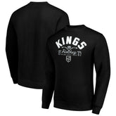 Los Angeles Kings Starter Stick And Puck Logo Fleece Pullover Sweatshirt - Black | NHL sale