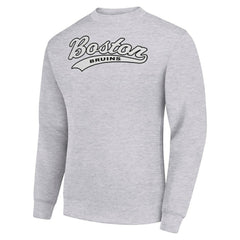 Boston Bruins Starter Tailsweep City Pullover Sweatshirt - Heather Gray | NHL sale