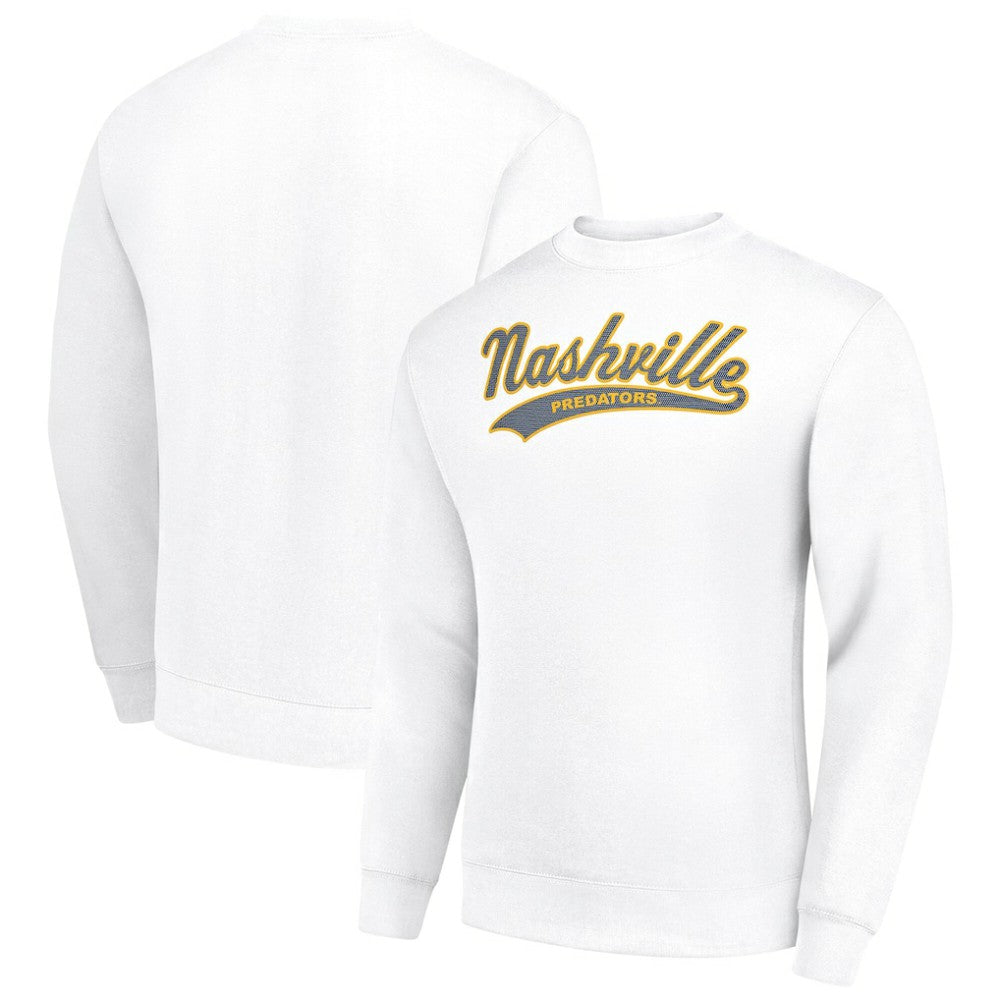 Nashville Predators Starter Tailsweep City Pullover Sweatshirt - White | NHL on sale