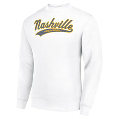 Nashville Predators Starter Tailsweep City Pullover Sweatshirt - White | NHL on sale