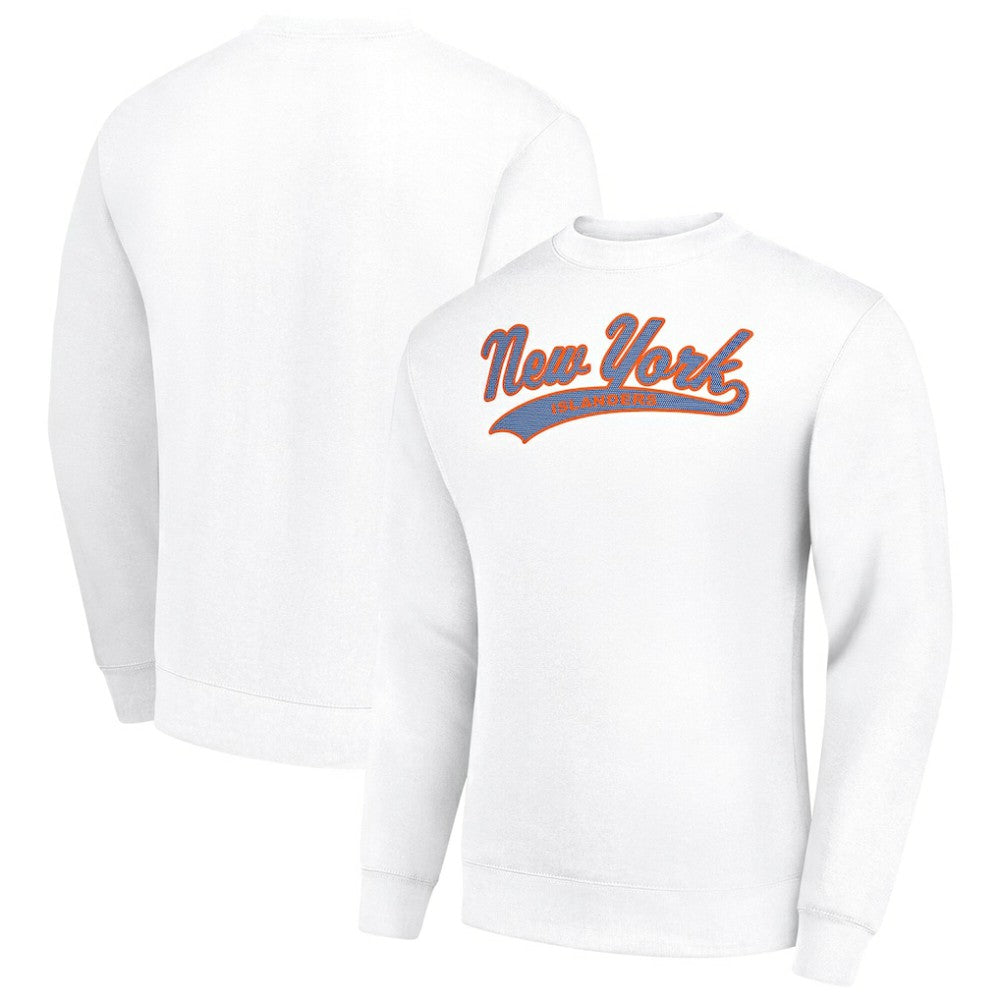 New York Islanders Starter Tailsweep City Pullover Sweatshirt - White | NHL on sale