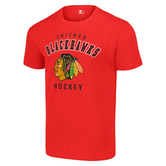 Chicago Blackhawks Starter Logo T-Shirt - Red | NHL Lifestyle
