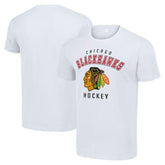 Chicago Blackhawks Starter Logo T-Shirt - White | NHL Lifestyle