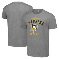 Pittsburgh Penguins Starter Logo T-Shirt - Heather Gray | NHL Clearance