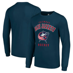 Columbus Blue Jackets Starter Logo Long Sleeve T-Shirt - Navy | NHL near me