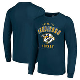 Nashville Predators Starter Logo Long Sleeve T-Shirt - Navy | NHL on sale