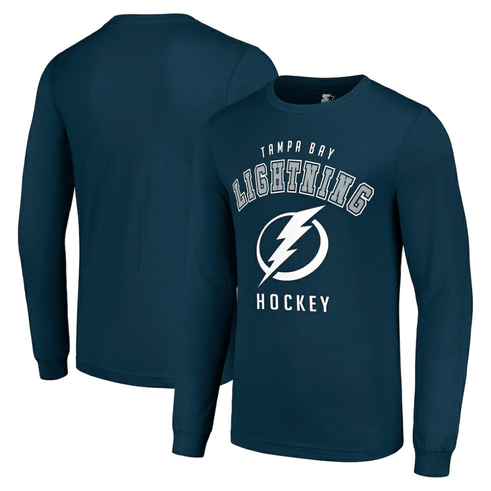 Tampa Bay Lightning Starter Logo Long Sleeve T-Shirt - Navy | NHL online