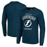 Tampa Bay Lightning Starter Logo Long Sleeve T-Shirt - Navy | NHL online