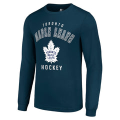 Toronto Maple Leafs Starter Logo Long Sleeve T-Shirt - Navy | NHL Clearance