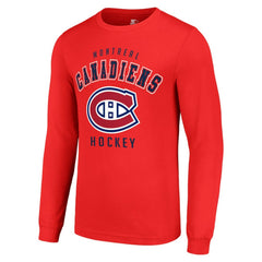 Montreal Canadiens Starter Logo Long Sleeve T-Shirt - Red | NHL Clearance