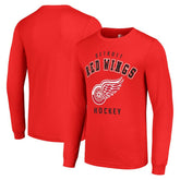 Detroit Red Wings Starter Logo Long Sleeve T-Shirt - Red | NHL Clearance