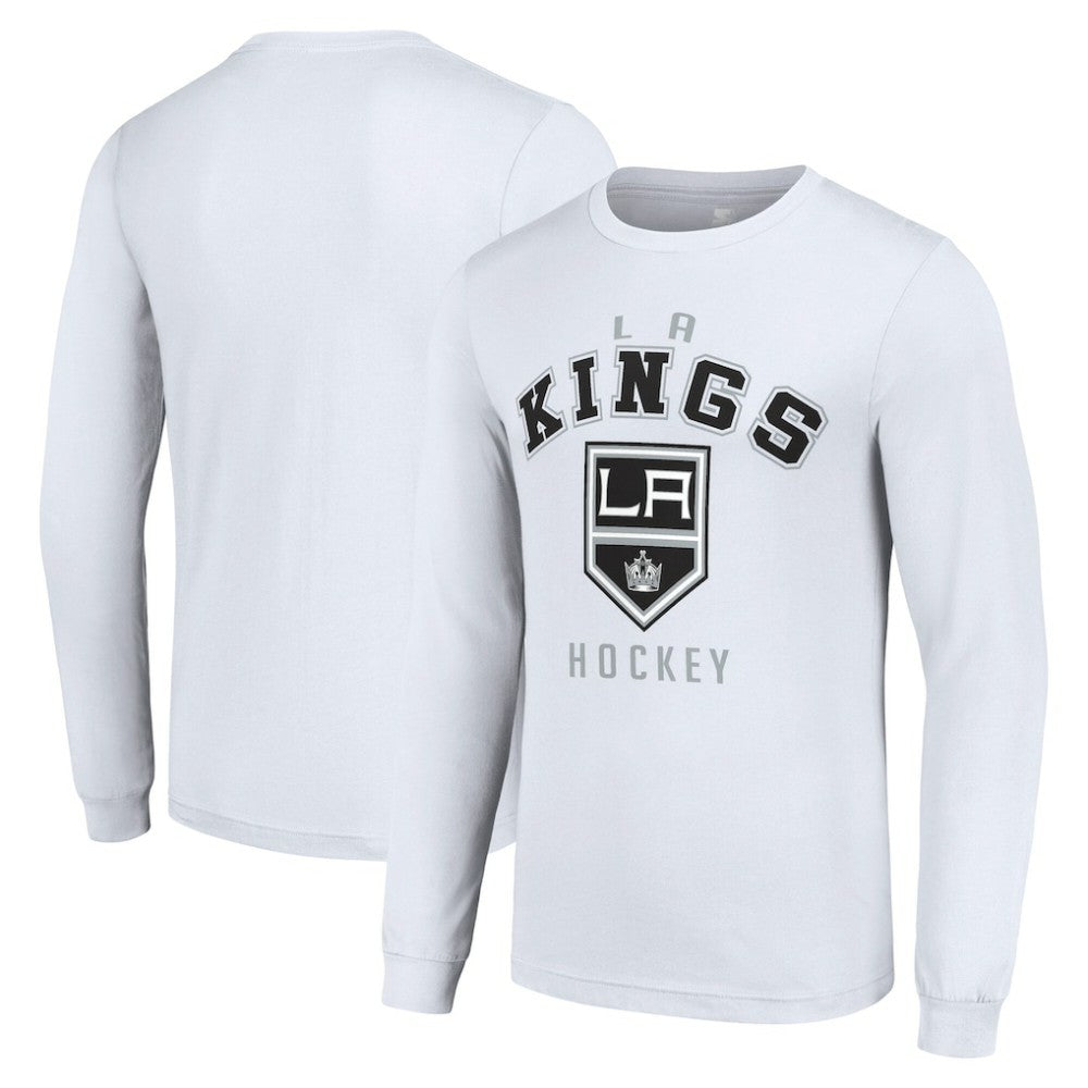 Los Angeles Kings Starter Logo Long Sleeve T-Shirt - White | NHL Lifestyle