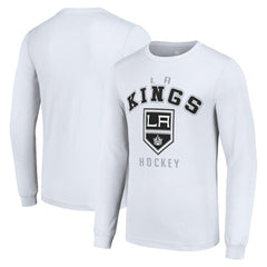 Los Angeles Kings Starter Logo Long Sleeve T-Shirt - White | NHL Lifestyle